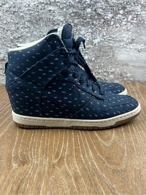 602 Nike Dunk SKY HI  High-Top Wedge Sneakers with Cream Sole 8
